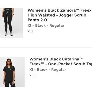 Figs Women's Black Zamora Jogger Scrub Pants